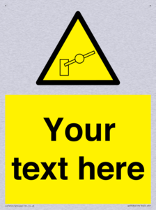 Custom warning barrier